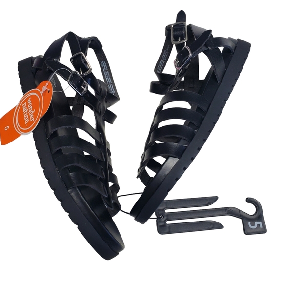 NWT Wonder Nation Girls Gladiator Sandals  Spring/Summer Size 5 - Picture 5 of 9